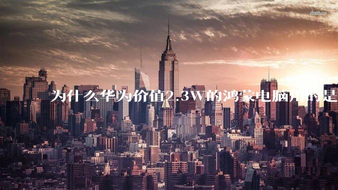 为什么华为价值2.3W的鸿蒙电脑用的是美国西数的SN740固态硬盘？